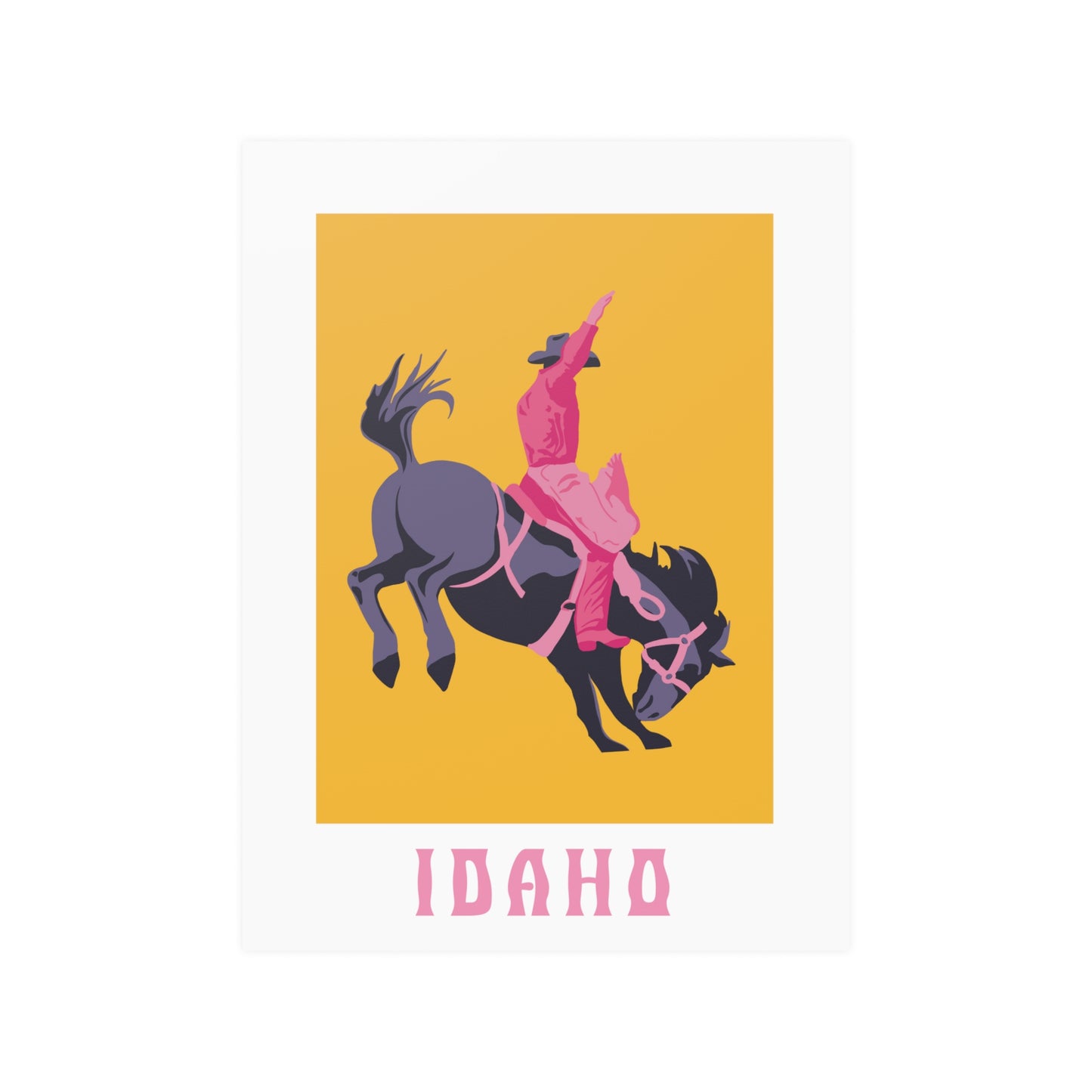 Idaho Bucking Bronco (Satin Posters (210gsm))