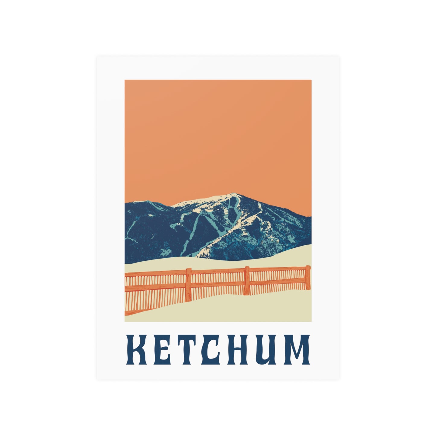 Bald Mountain, Sun Valley Idaho (Satin Posters (210gsm))