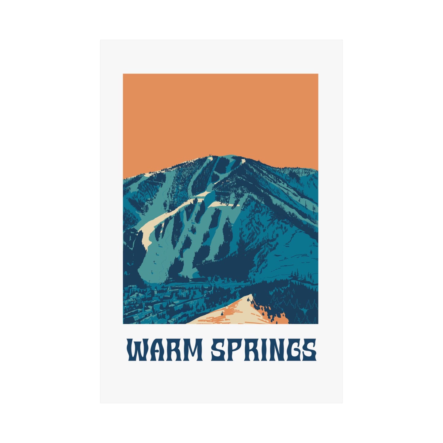 Warm Springs, Idaho Print (Satin Posters (210gsm))