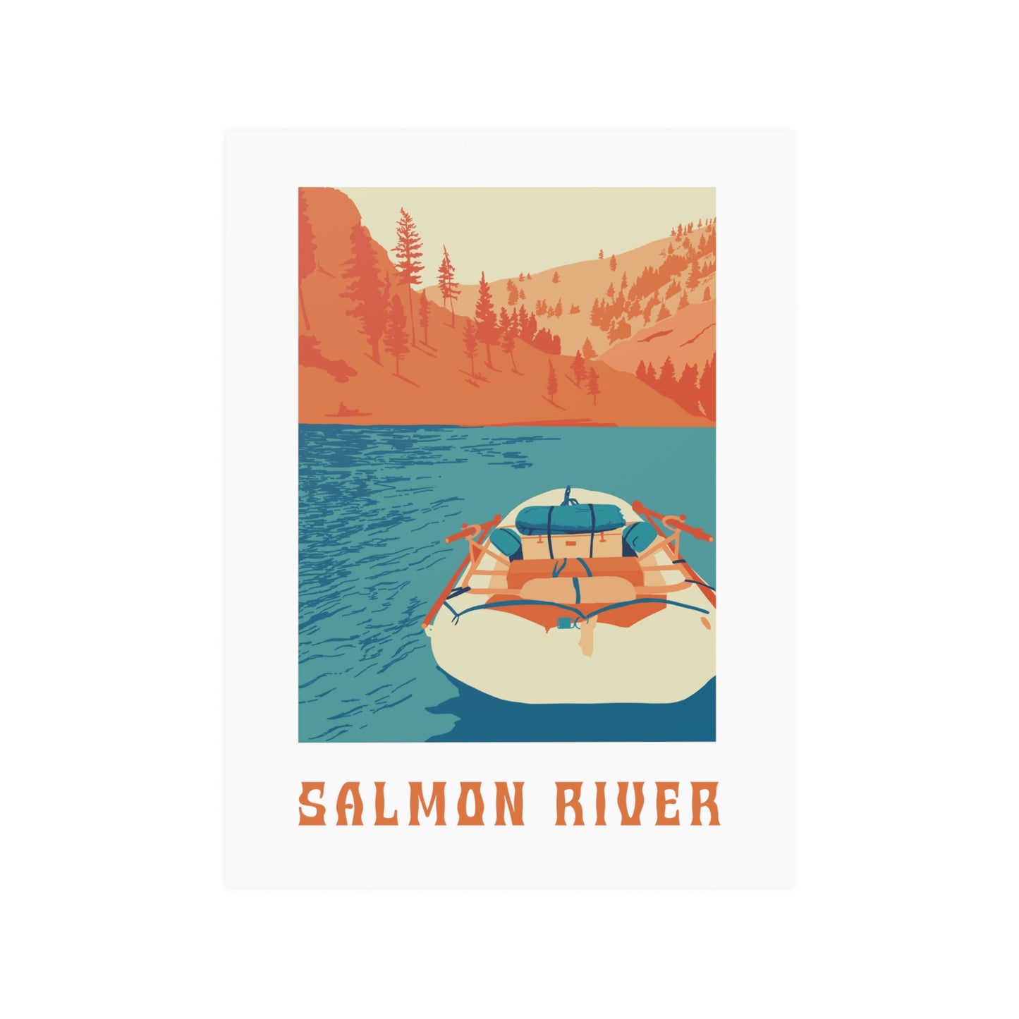 Salmon River Print (Satin Posters (210gsm))