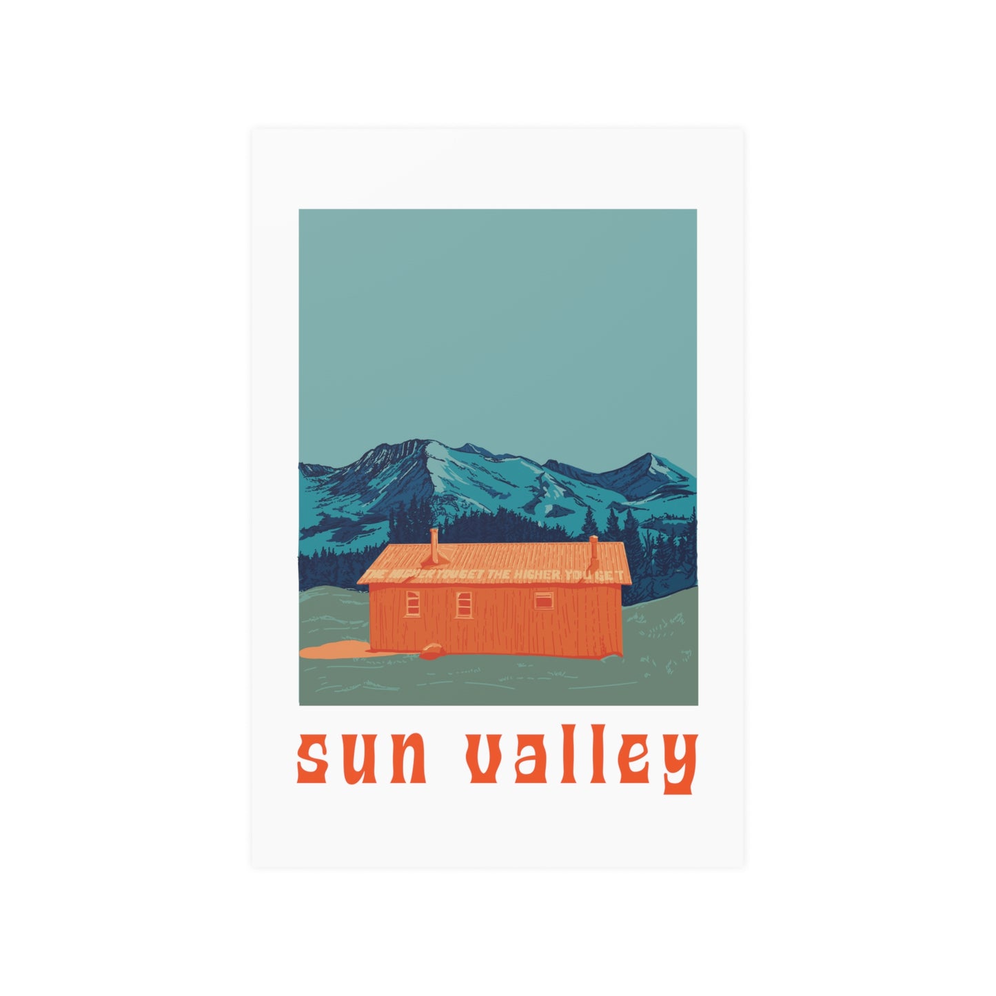 Pioneer Cabin, Sun Valley Idaho (Satin Posters (210gsm))