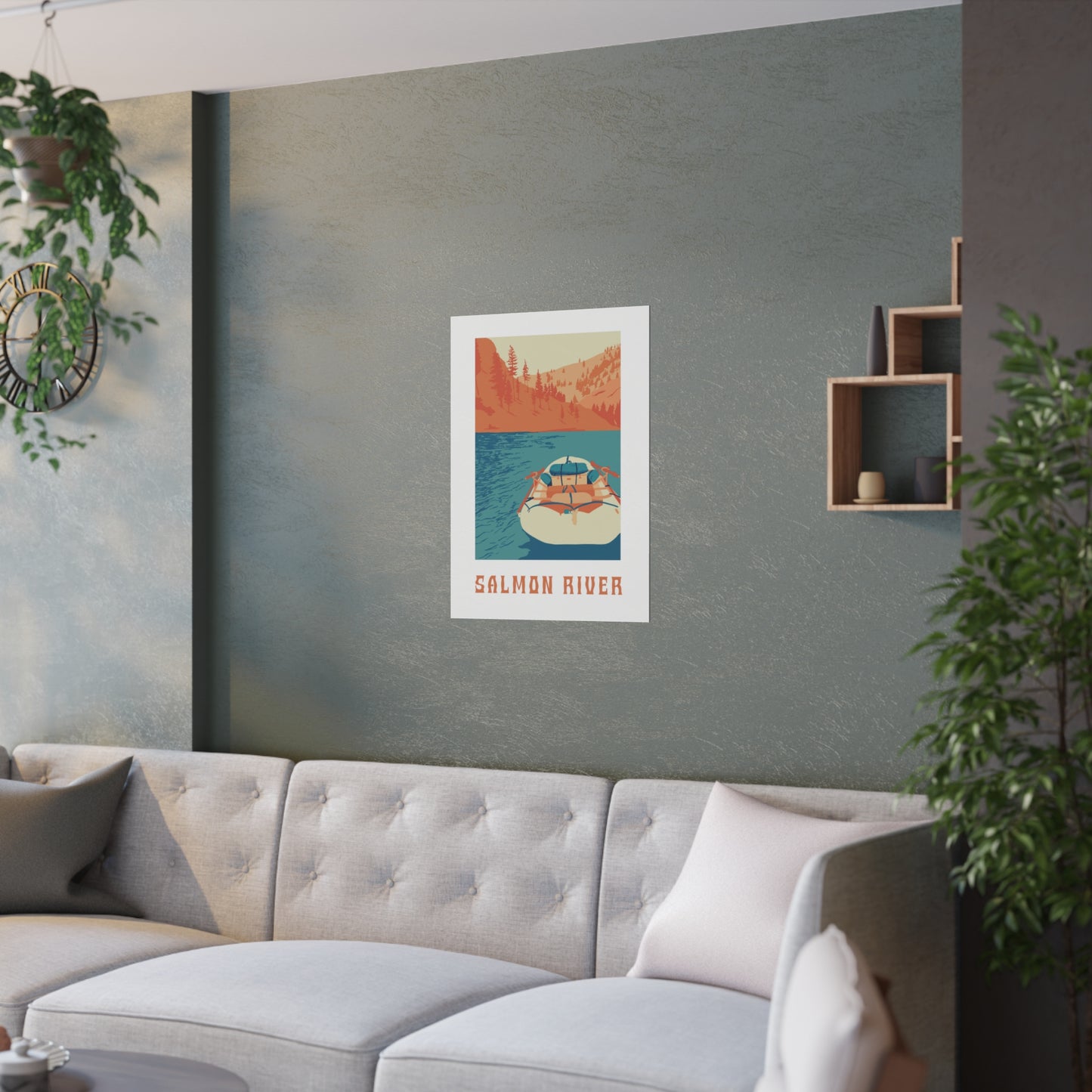 Salmon River Print (Satin Posters (210gsm))