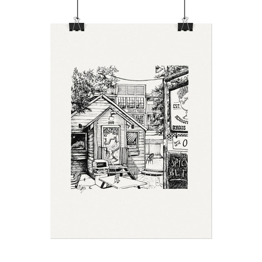 Grumpy's- Digital Reproduction on Textured Watercolor Matte Posters