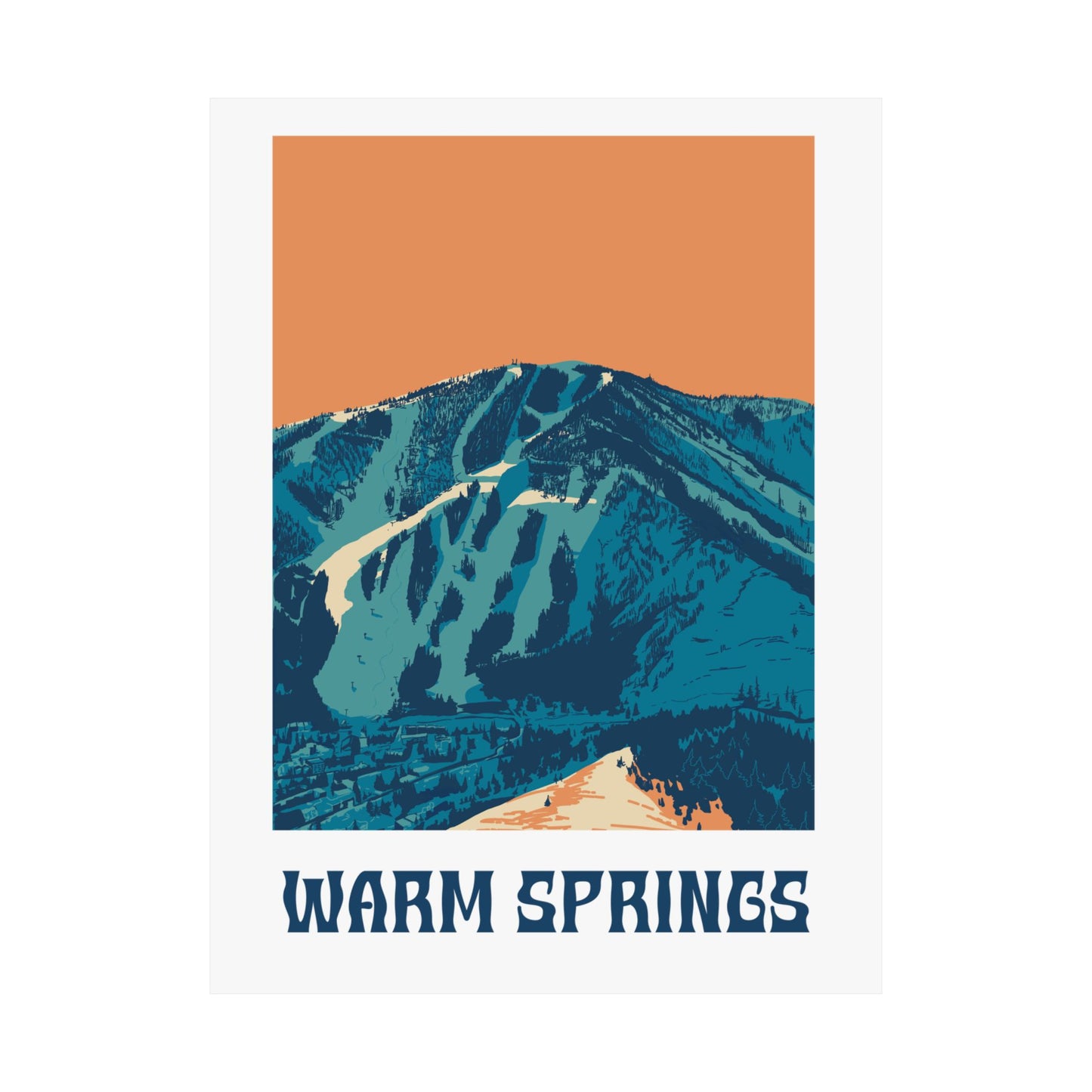 Warm Springs, Idaho Print (Satin Posters (210gsm))