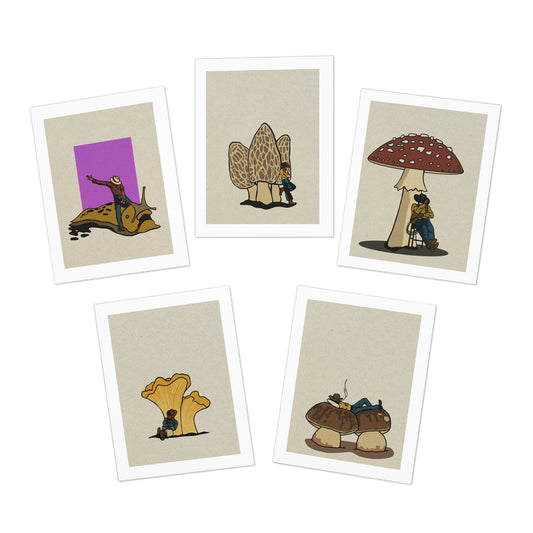 mini cowboys Greeting Cards (5-Pack)