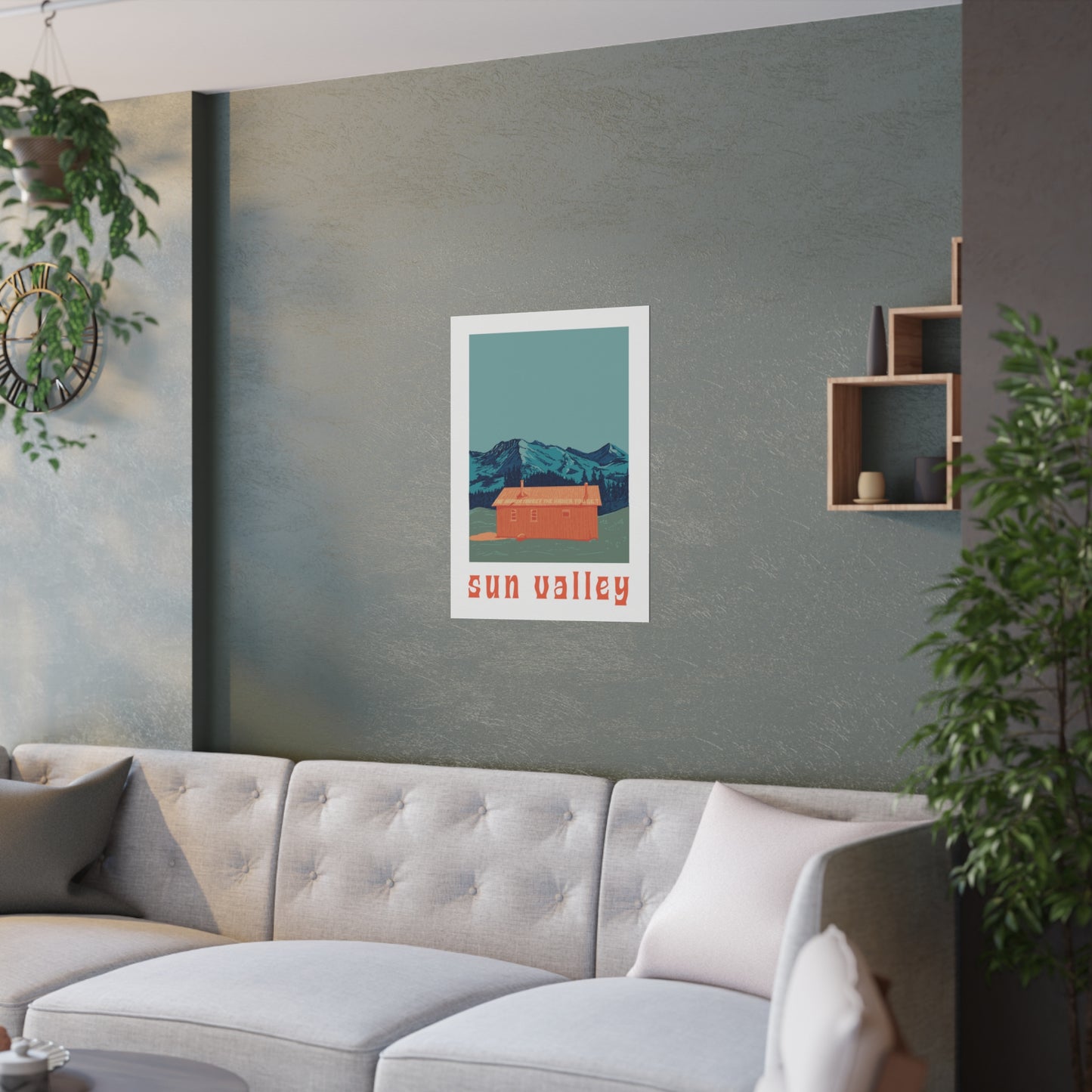 Pioneer Cabin, Sun Valley Idaho (Satin Posters (210gsm))
