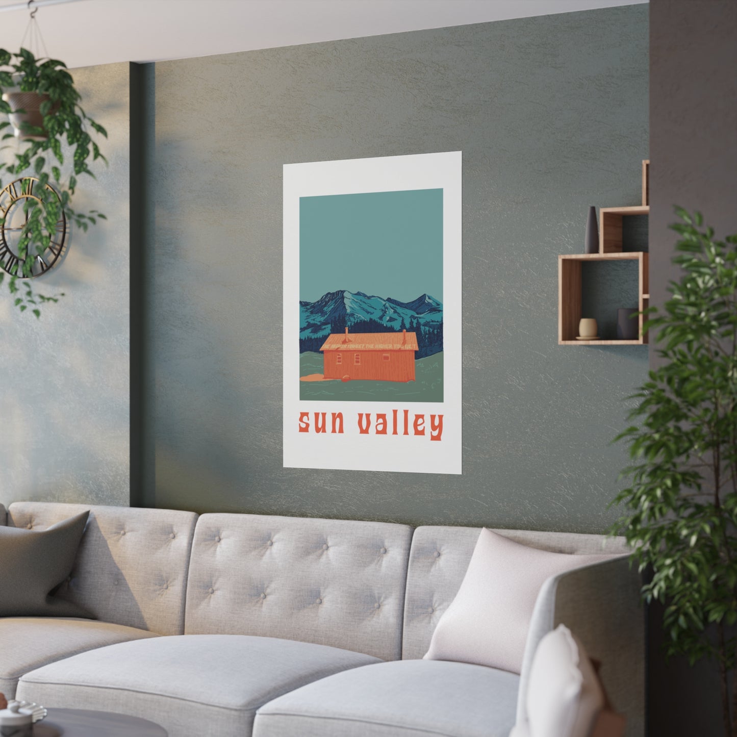Pioneer Cabin, Sun Valley Idaho (Satin Posters (210gsm))