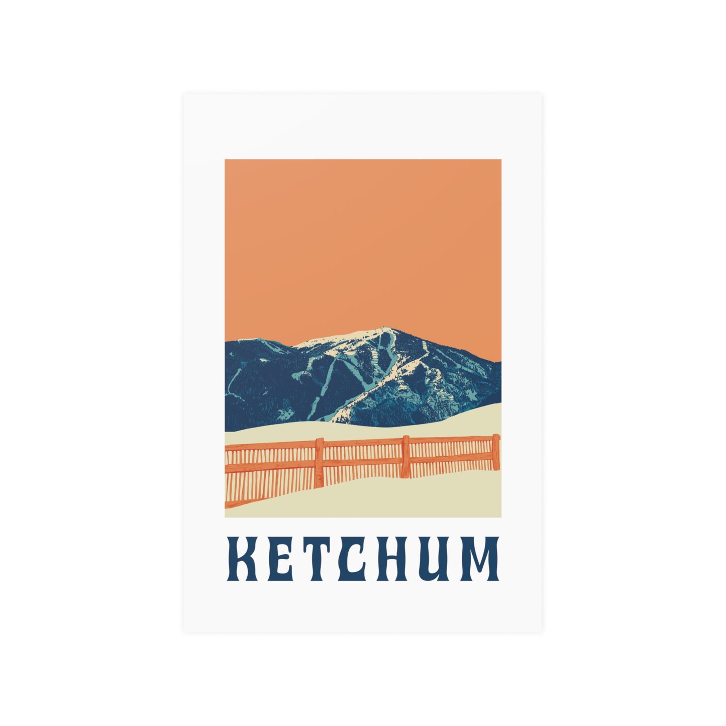 Bald Mountain, Sun Valley Idaho (Satin Posters (210gsm))