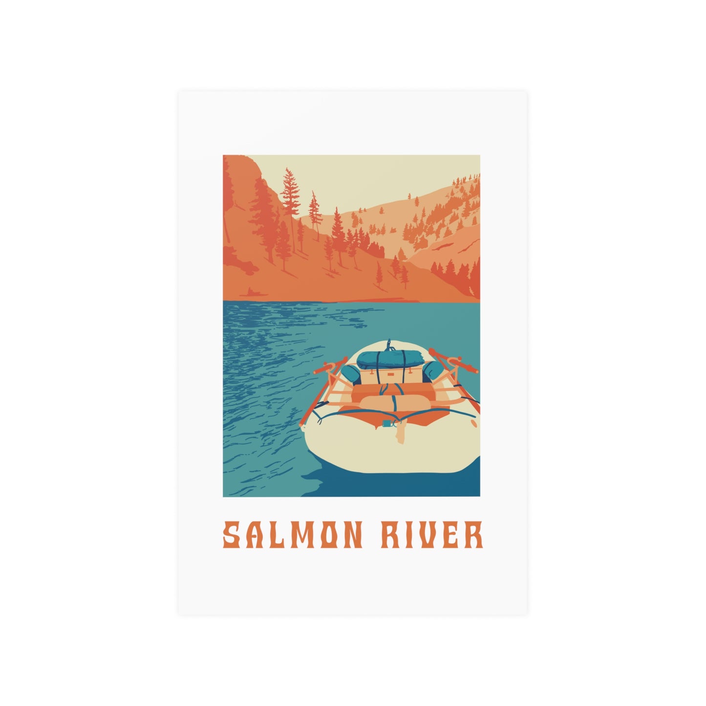 Salmon River Print (Satin Posters (210gsm))