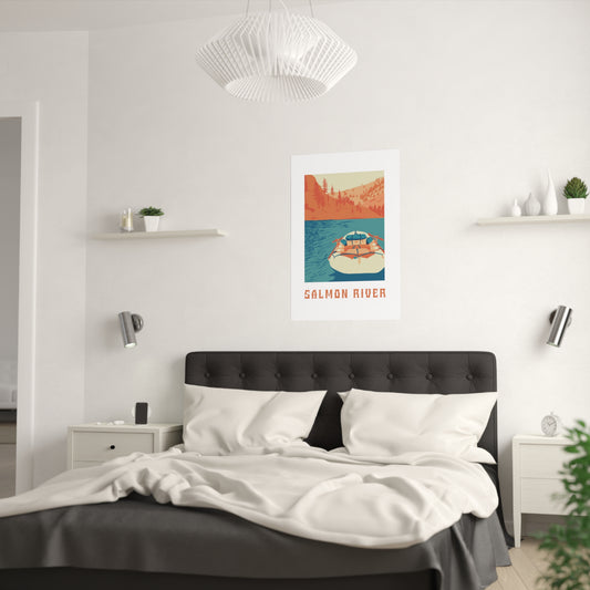 Salmon River Print (Satin Posters (210gsm))
