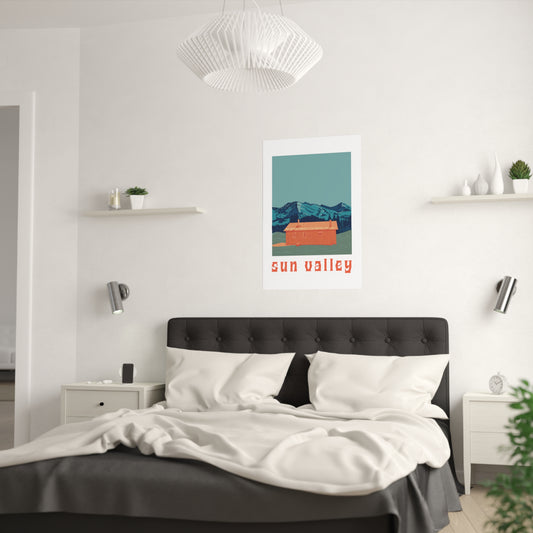Pioneer Cabin, Sun Valley Idaho (Satin Posters (210gsm))